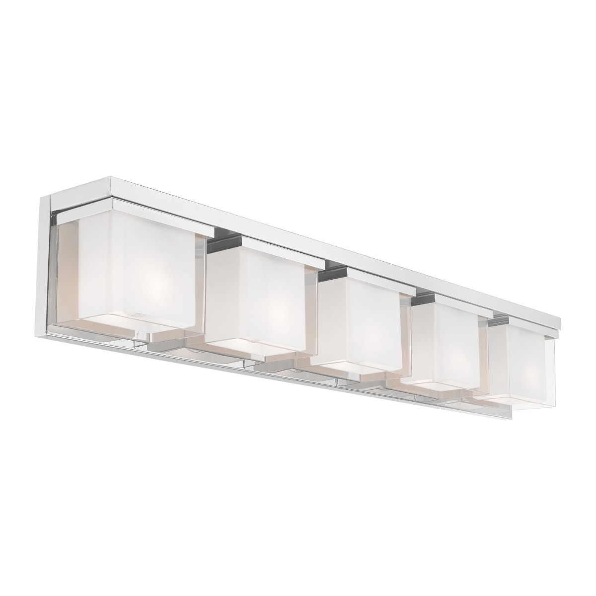 Livex Springfield 3 Light Bath Vanity, Polished Chrome/Opal - 10503-05 - View #5