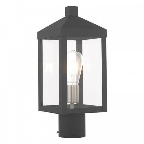 LIVEX LIGHTING 20590-76 Nyack Post Top Lantern Quebec City