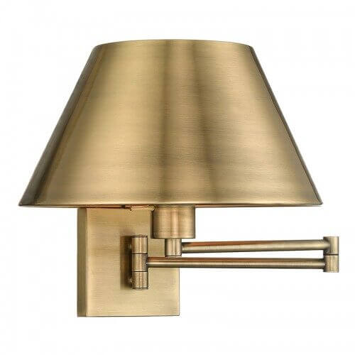 LIVEX LIGHTING 40030-01 Madison Swing Arm Wall Lamp Vancouver