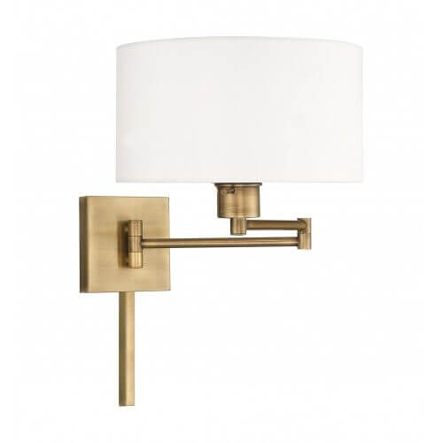 LIVEX LIGHTING 40036-01 Swing Arm Wall Lamps Halifax