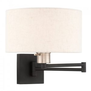 LIVEX LIGHTING 40037-04 Swing Arm Wall Lamp Montreal