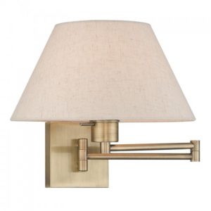 LIVEX LIGHTING 40038-01 Swing Arm Wall Lamp Halifax