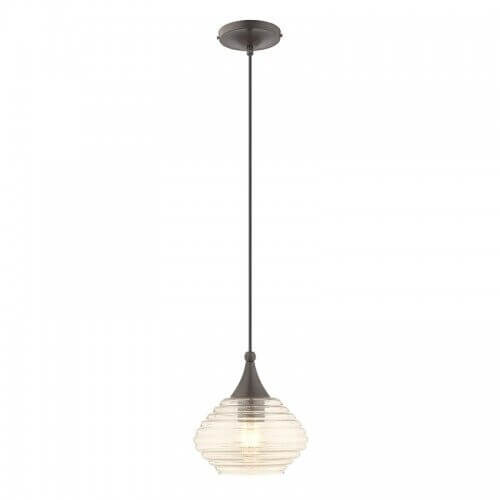 LIVEX LIGHTING 40644-92 Art Glass Mini Pendant Edmonton