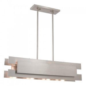 LIVEX LIGHTING 40694-91 Varick Linear Chandelier Montreal