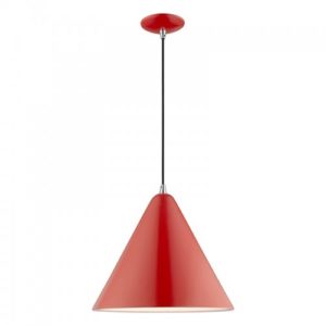 LIVEX LIGHTING 41176-72 Metal Shade Mini Pendant Montreal