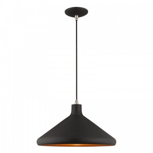 LIVEX LIGHTING 41179-04 Metal Shade Mini Pendant Toronto