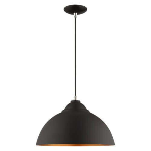 LIVEX LIGHTING 41180-04 Metal Shade Mini Pendant Vancouver
