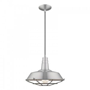 LIVEX LIGHTING 41184-66 Metal Shade Mini Pendant Vancouver