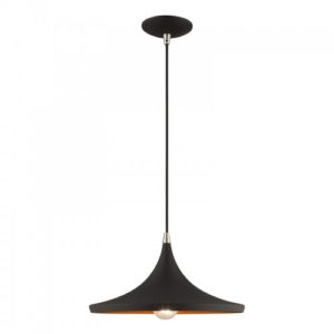 LIVEX LIGHTING 41187-04 Metal Shade Mini Pendant Montreal