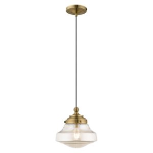 LIVEX LIGHTING 41223-01 Art Glass Mini Pendant Fredericton