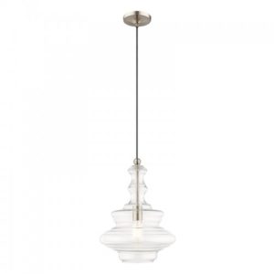 LIVEX LIGHTING 41238-91 Art Glass Mini Pendant Montreal
