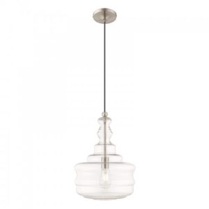 LIVEX LIGHTING 41239-91 Art Glass Mini Pendant Montreal