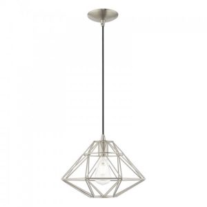 LIVEX LIGHTING 41323-91 Geometric Shade Mini Pendant Mississagua