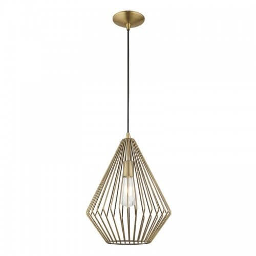 LIVEX LIGHTING 41325-01 Geometric Shade Mini Pendant Ottawa
