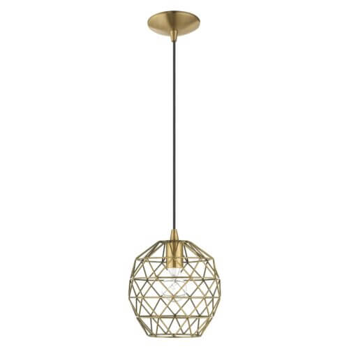 LIVEX LIGHTING 41326-01 Geometric Shade Mini Pendant Calgary