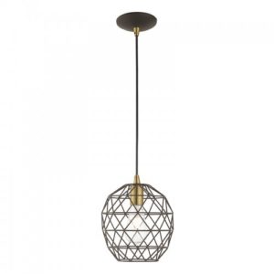 LIVEX LIGHTING 41326-07 Geometric Shade Mini Pendant Toronto