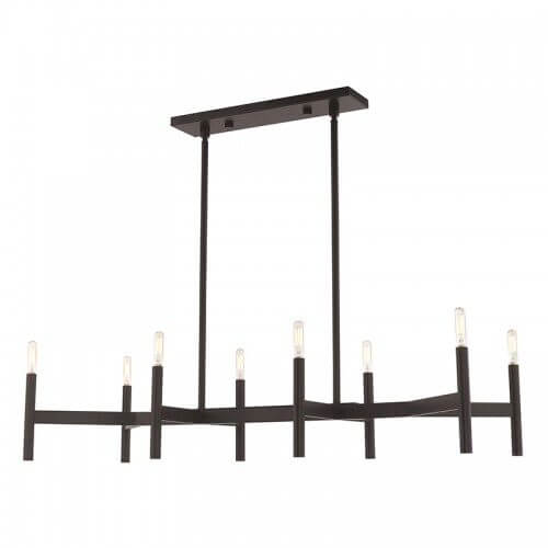 LIVEX LIGHTING 51178-07 Copenhagen Linear Chandelier Calgary