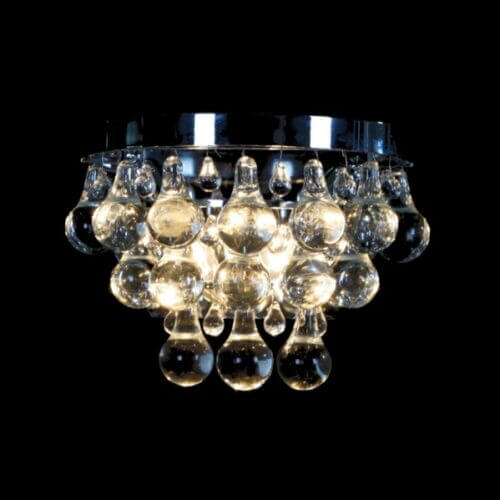BETHEL 7120wbc CLEAR CRYSTAL TEAR DROP WALL SCONCE Toronto