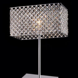 BETHEL d06r RECTANGULAR CRYSTAL BEADED TABLE LAMP Toronto