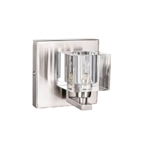 BETHEL ZP10 CLEAR GLASS CUBED WALL SCONCE Halifax