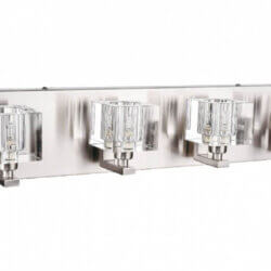 Bethel ZP12 CLEAR GLASS CUBED WALL SCONCE Winnipeg