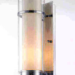 Bethel ys804-1w WHITE CYLINDER GLASS WALL SCONCE Edmonton