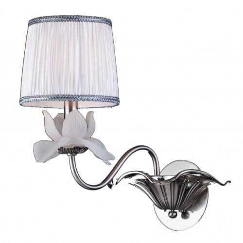 Bethel pg03sn WHITE SHADE WITH SILVER TRIM WALL SCONCE Winnipeg