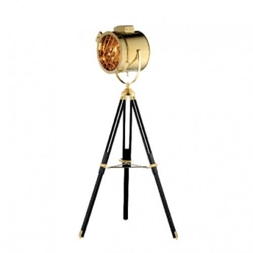 BETHEL av17 GOLD STAINLESS STEEL BLACK FLOOR LAMP Calgary