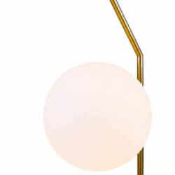 BETHEL du74 WHITE GLASS BALL TABLE LAMP Calgary