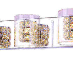 BETHEL ZP50 3 LIGHT CLEAR CRYSTAL WALL SCONCE Calgary