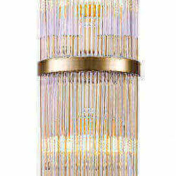 Bethel MU25S CLEAR GLASS ROD WALL SCONCE Mississauga