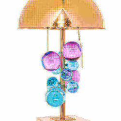 Bethel mtl10pq-gd PURPLE AND BLUE BALL TABLE LAMP Calgary