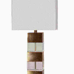 BETHEL jtl05kt-ab CRYSTAL AND ANTIQUE BRASS TABLE LAMP Fredericton