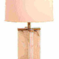 BETHEL mtl05pq-gd WHITE MARBLE BASE TABLE LAMP Quebec City