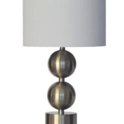  ANTIQUE BRASS METAL BODY TABLE LAMP 