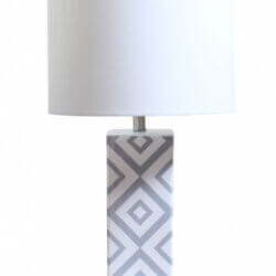 BETHEL mtl33pq-sn CERAMIC BODY TABLE LAMP Vancouver