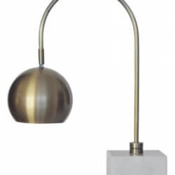 BETHEL 4441jtl21gh-ab WHITE MARBLE BASE TABLE LAMP Calgary