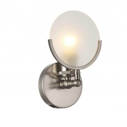 BETHEL DU114SHN SHINY NICKEL FRAME WALL SCONCE Vancouver