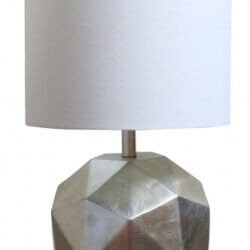 BETHEL mtl42pq-sl SILVER FOILED FRAMED TABLE LAMP Mississauga
