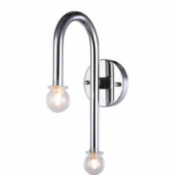 Bethel DU124 CHROME FRAME ARCHED WALL SCONCE Halifax