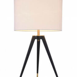 BETHEL MTL17X-GD BLACK FRAME BRASS TABLE LAMP Toronto