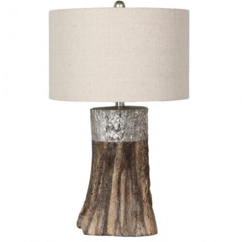 BETHEL jtl92kt-slw FAUX WOOD POLYRESIN TABLE LAMP Vancouver