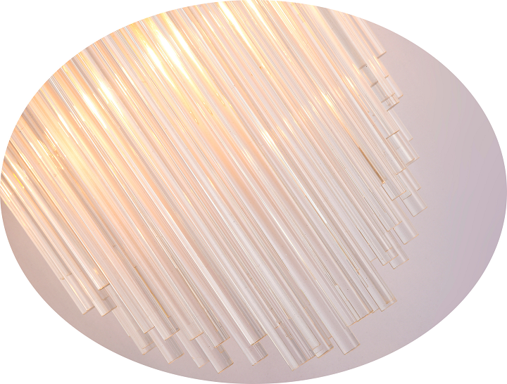 Bethel MU25CH CLEAR GLASS ROD WALL SCONCE Quebec City