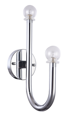 Bethel DU124 CHROME FRAME ARCHED WALL SCONCE Halifax