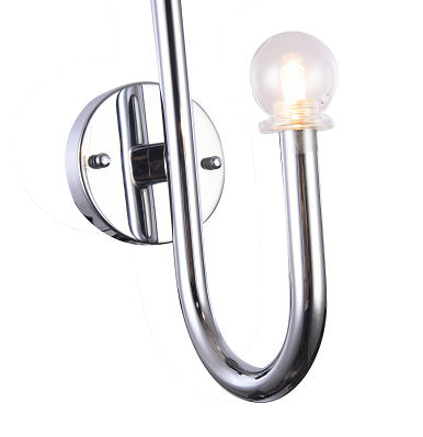 Bethel DU124 CHROME FRAME ARCHED WALL SCONCE Halifax