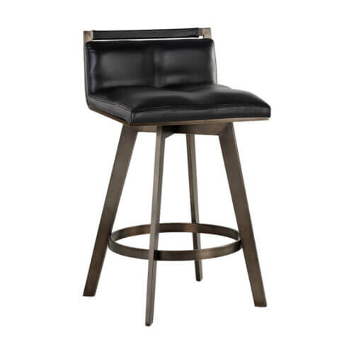 SUNPAN Arizona Swivel Counter Stool - Castillo Black 106560 huntsville