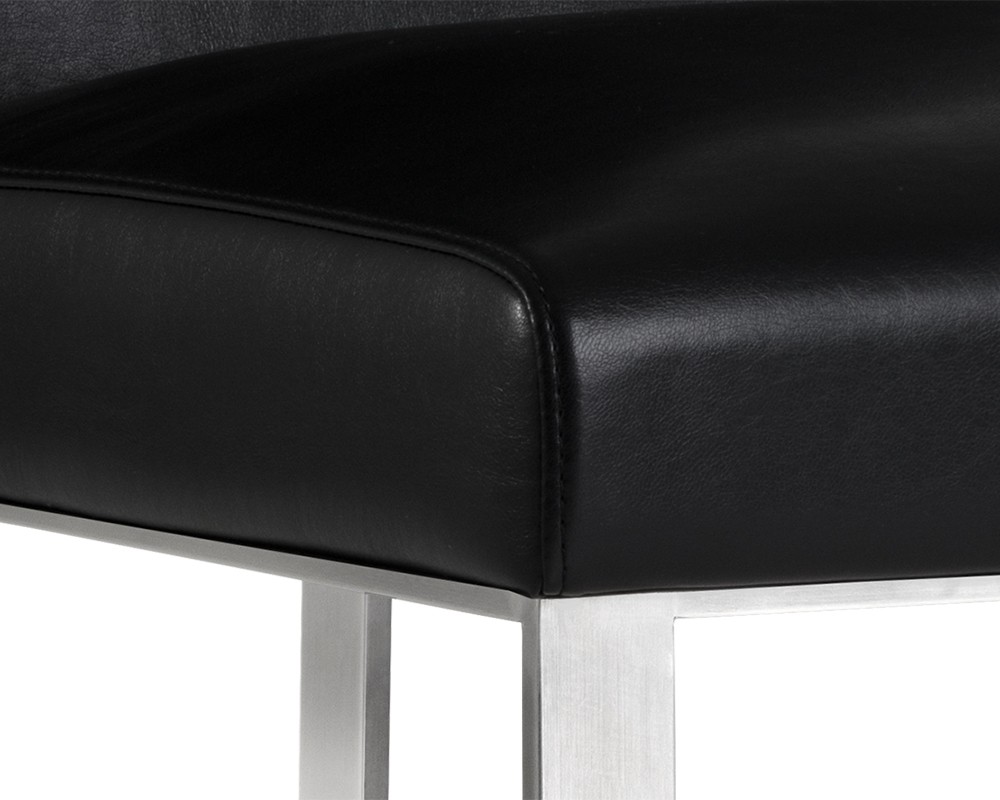 SUNPAN 103784 DEAN Dining Chair - Stainless Steel - Cantina Black toronto