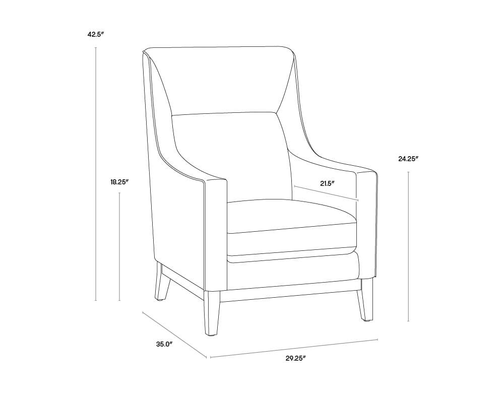SUNPAN Eugene Lounge Chair - Piccolo Prosecco 107810 godridge