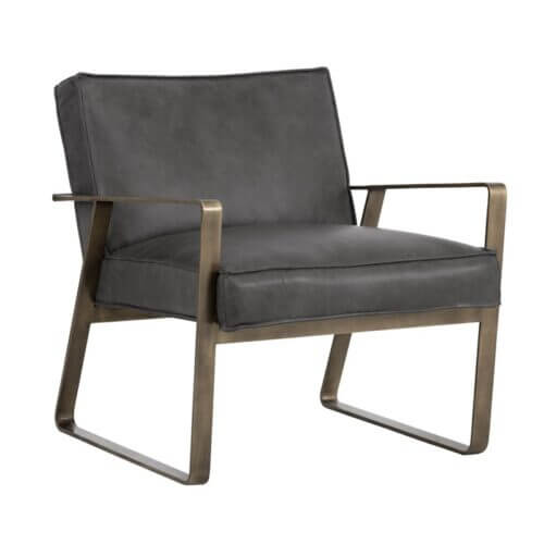 SUNPAN 103498 KRISTOFFER LOUNGE CHAIR ANTIQUE BRASS Winnipeg