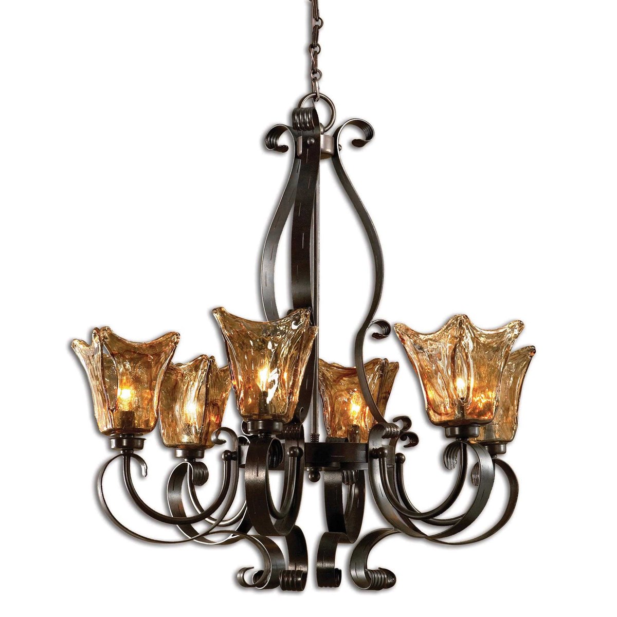 UTTERMOST VETRAIO 6 LT CHANDELIER Montreal
